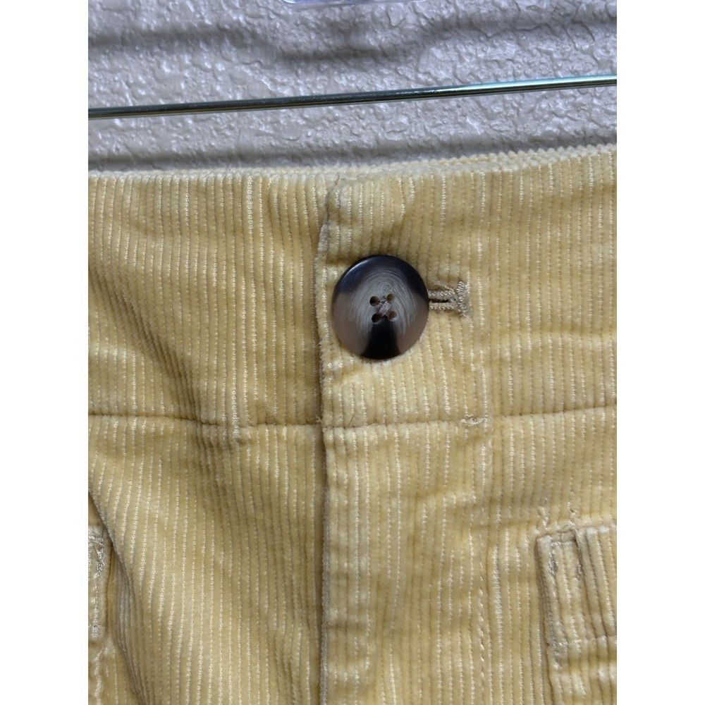 Maeve Anthropologie The Colette Cropped Wide-Leg Corduroy Pants Yellow Size 31 - Picture 9 of 10